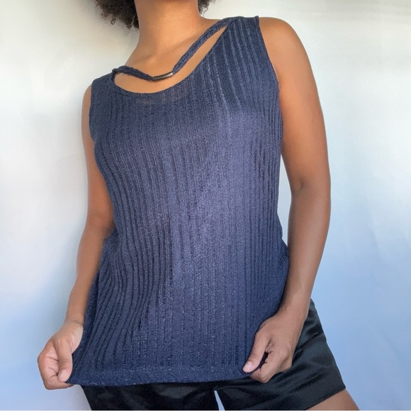 Vintage navy top set - Picture 3 of 8